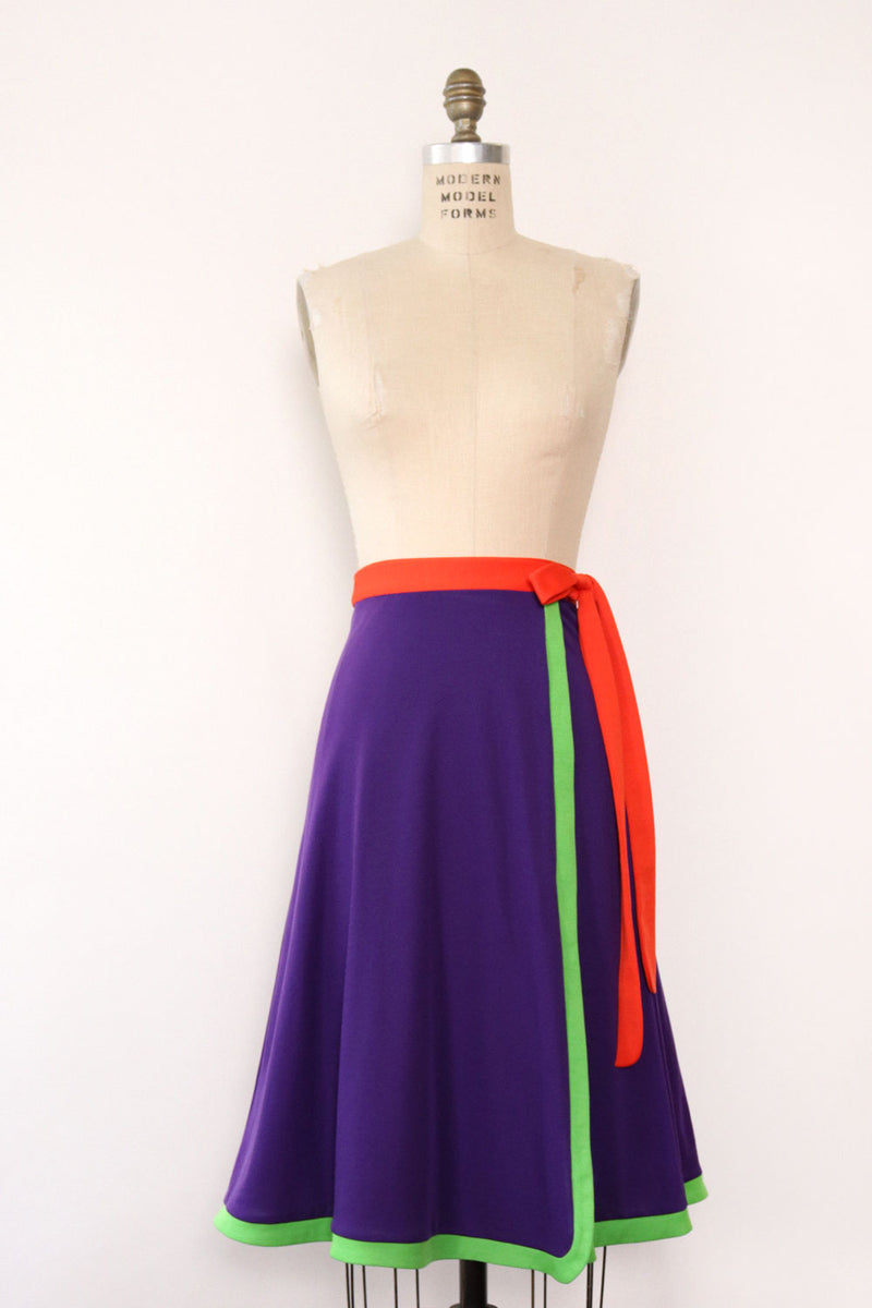 Santiago Colorblock Wrap Skirt XS/S