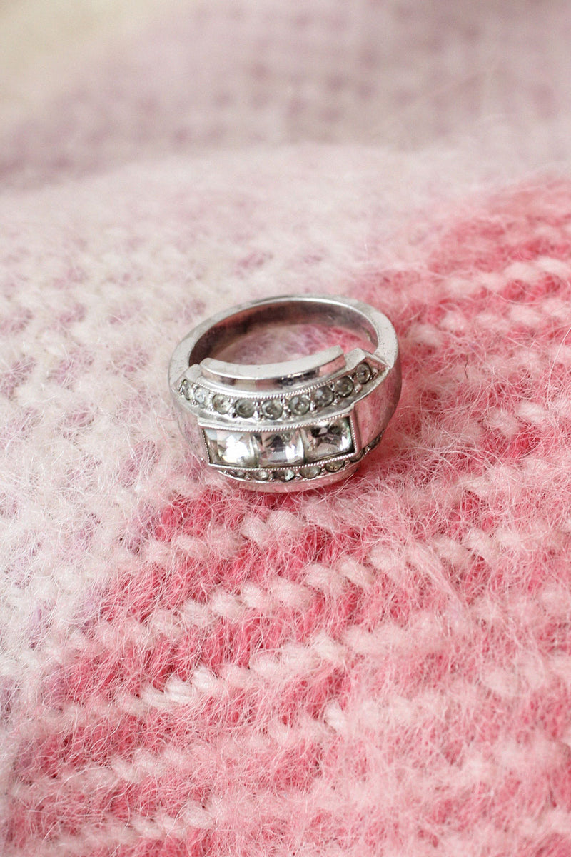 Sterling Deco Style Ring