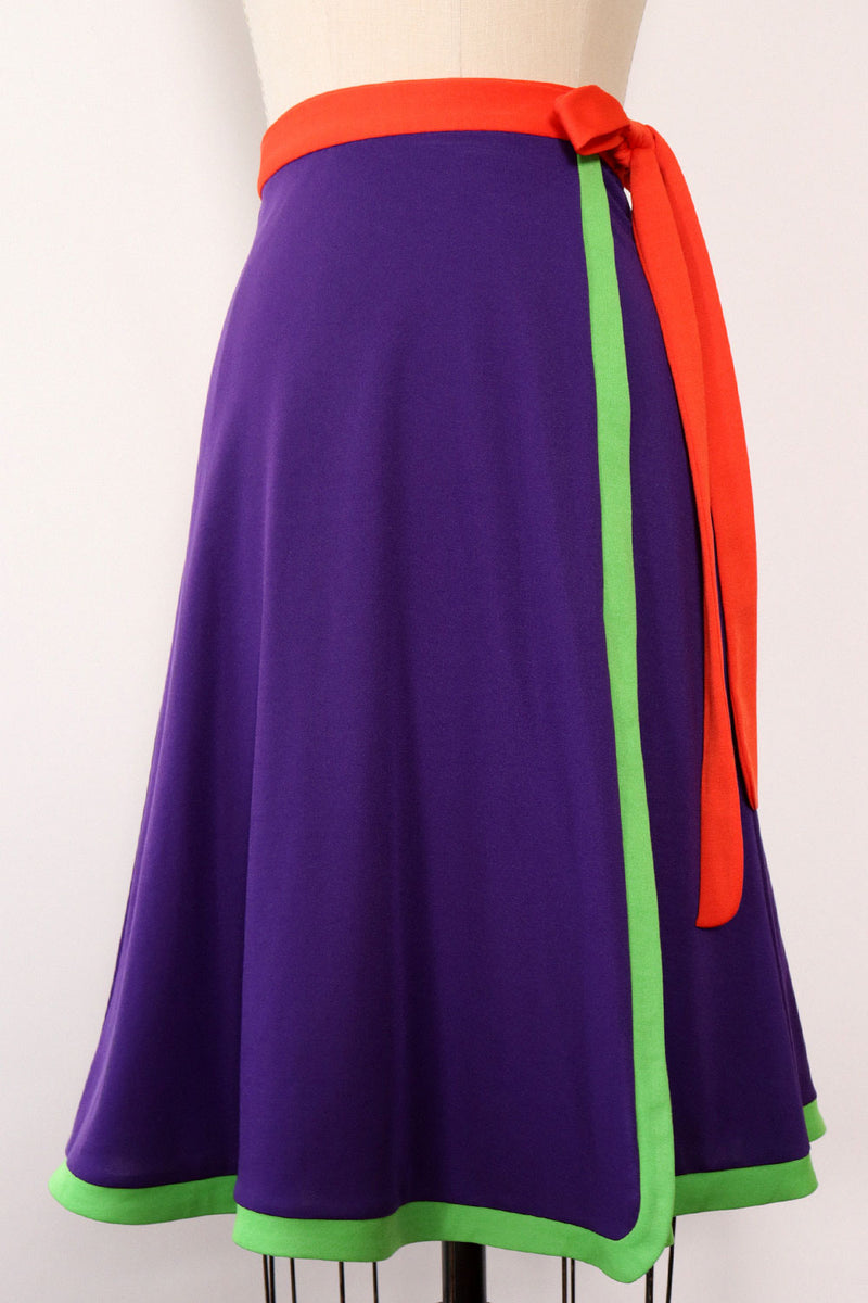 Santiago Colorblock Wrap Skirt XS/S