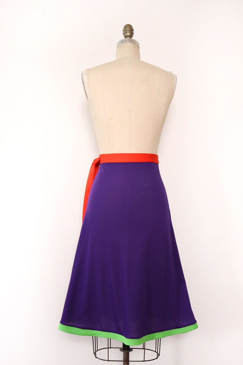Santiago Colorblock Wrap Skirt XS/S