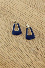 Sapphire Blue Knocker Earrings