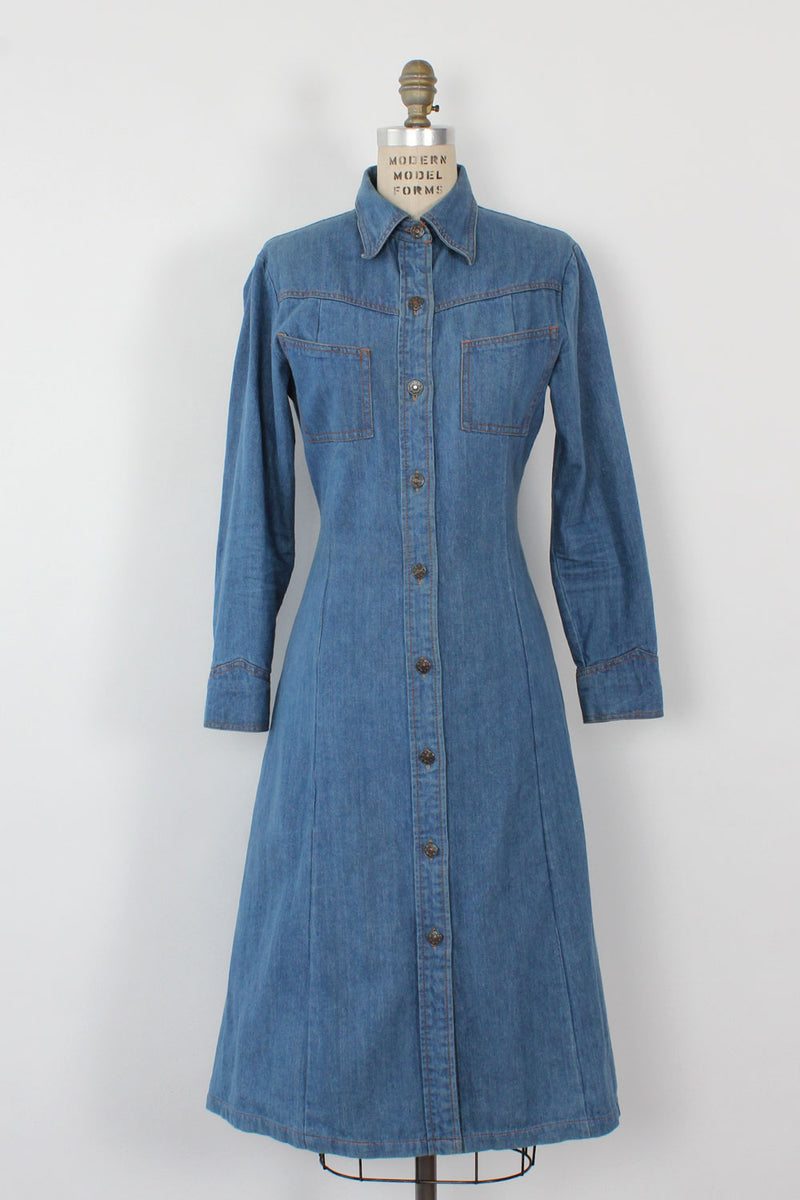 Alexander's Denim Fit Flare Shirtdress M/L