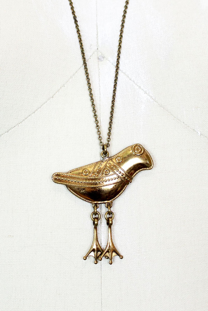 70s frog necklace