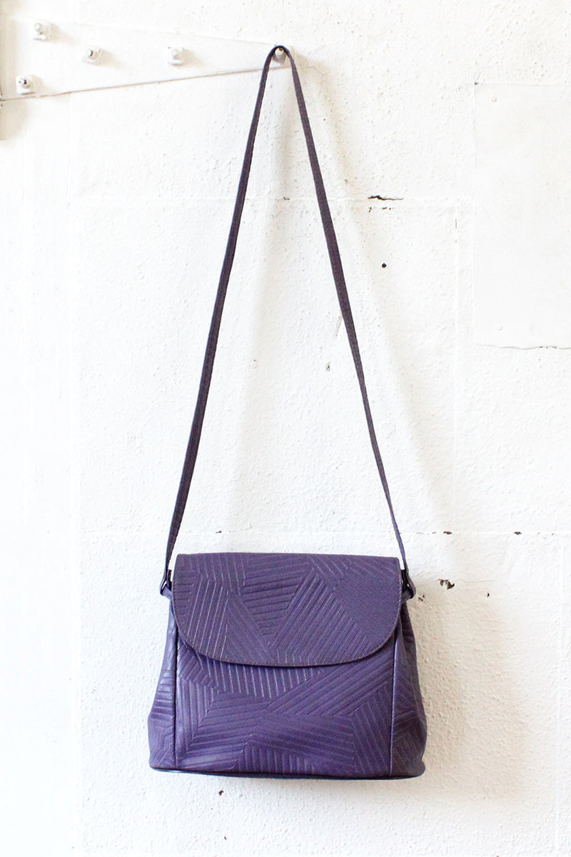 Grape Purple Geometry Purse