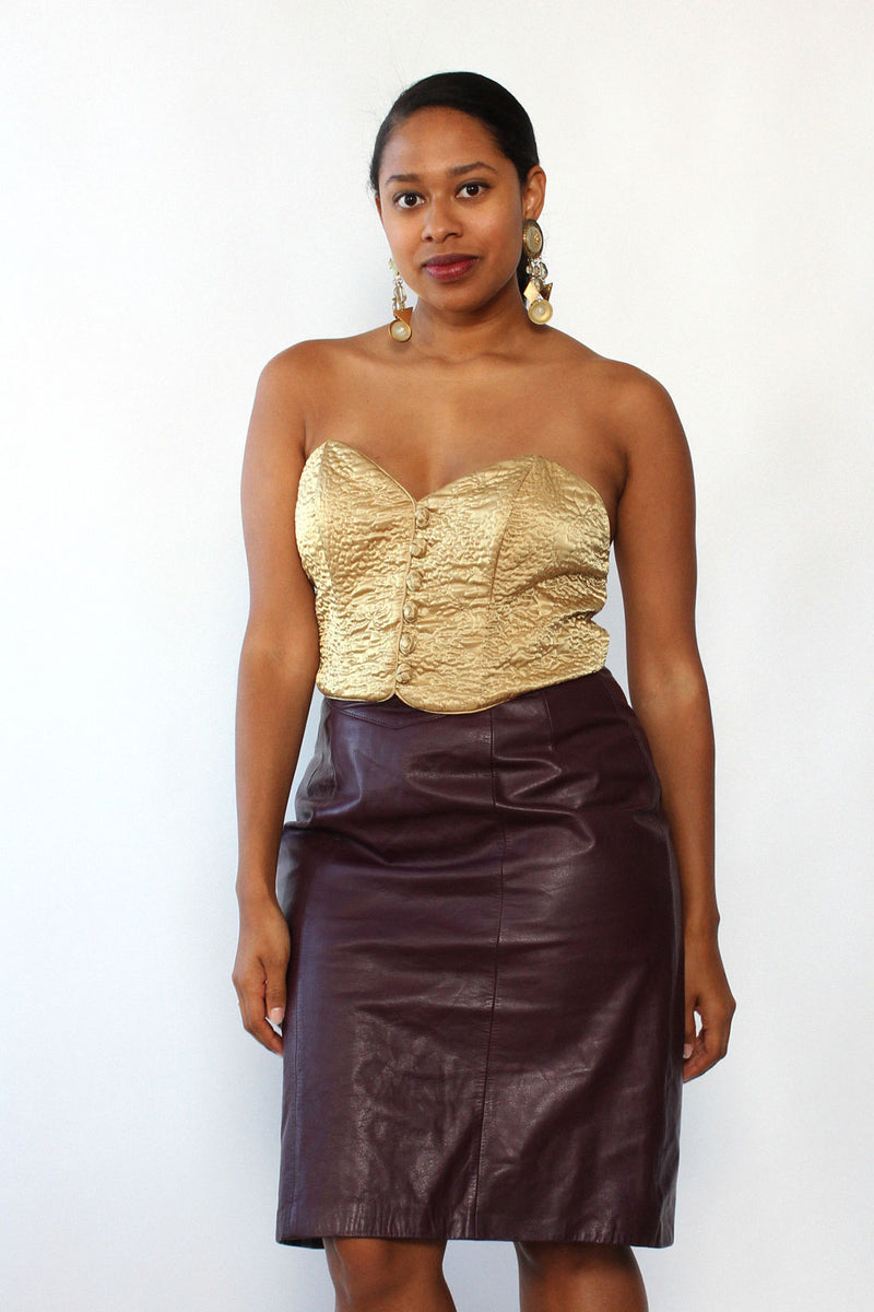 Champagne Bustier Top L/XL