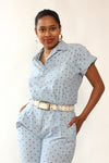 Chambray Polka Dot Jumpsuit M