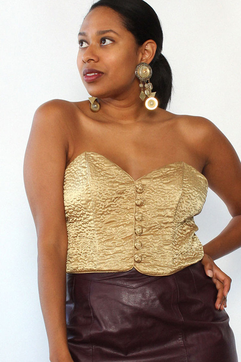 Champagne Bustier Top L/XL