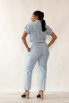 Chambray Polka Dot Jumpsuit M