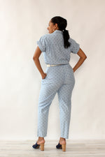 Chambray Polka Dot Jumpsuit M