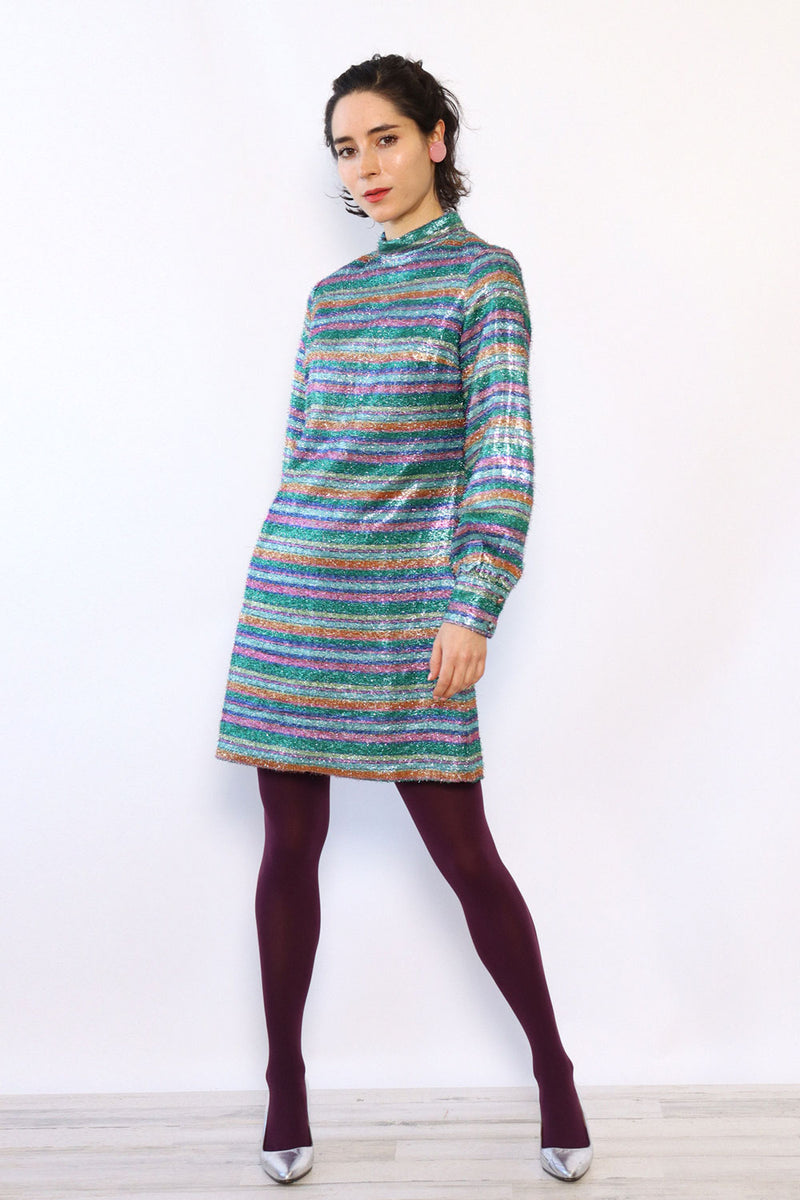 Striped Tinsel Dress XS/S