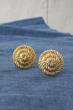 Braided Goldtone Clip-ons