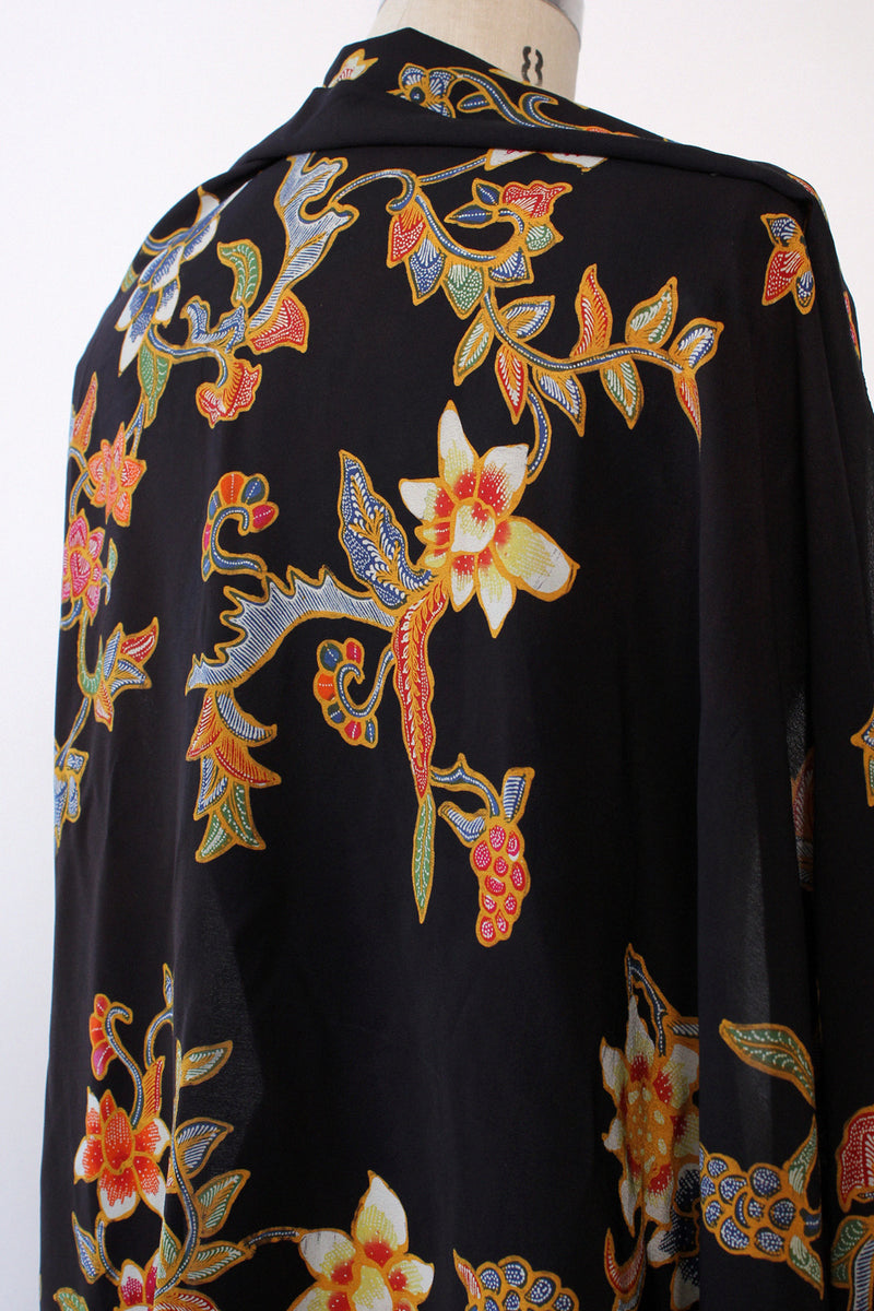 Batik Silk Flourish Scarf