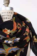 Batik Silk Flourish Scarf