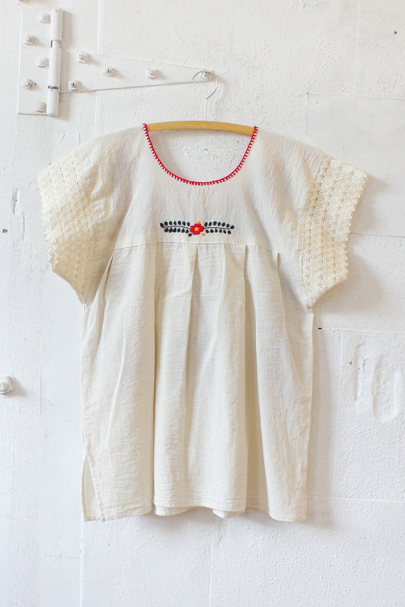 Rosie Embroidered Smock Top L