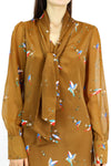sparrow print daytime dress M