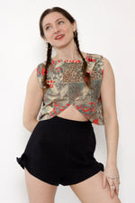 Samantha Pleet Tie Short Shorts XS