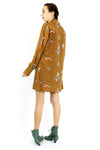 sparrow print daytime dress M