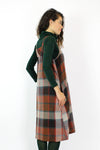 70s Plaid Tent Dress w/ Pockets