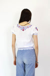 Cotton Picnic Peasant Top S/M
