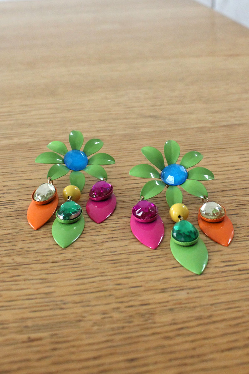 Flower Power Gem Earrings
