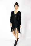 Burnout Velvet Kimono Jacket