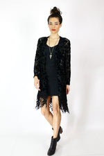 Burnout Velvet Kimono Jacket