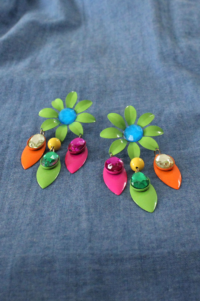 Flower Power Gem Earrings