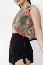 Samantha Pleet Tie Short Shorts XS