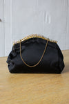 French Satin Floral Evening Purse