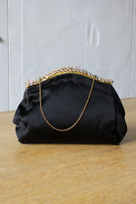 French Satin Floral Evening Purse