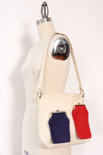 RWB Canvas Change Purse Tote