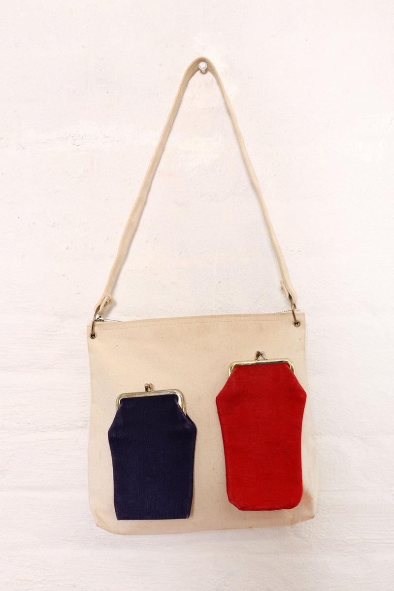 RWB Canvas Change Purse Tote