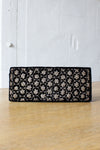 Metal Embroidered Velvet Clutch