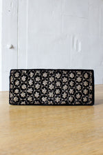 Metal Embroidered Velvet Clutch