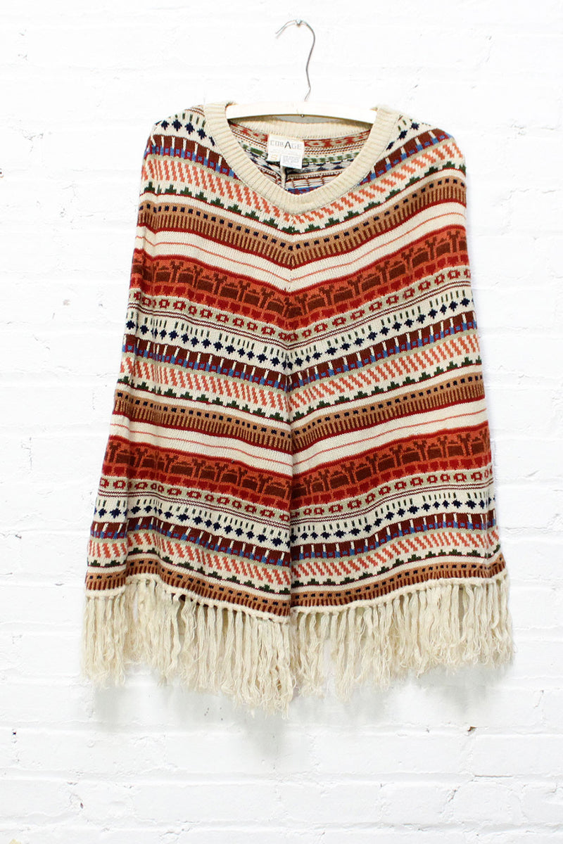 Cabin Collage Poncho