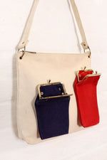 RWB Canvas Change Purse Tote