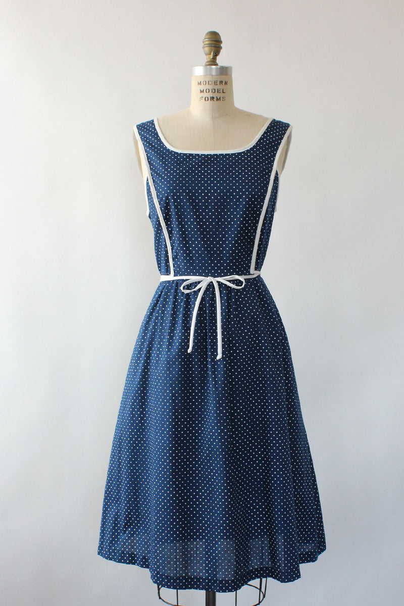 Swiss Dot Tie Dress M