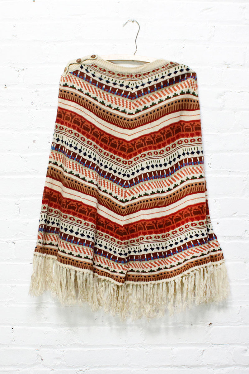 Cabin Collage Poncho