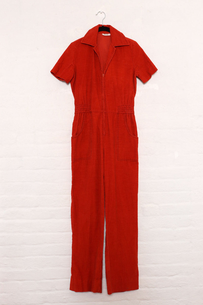 Brick Corduroy Jumpsuit S/M