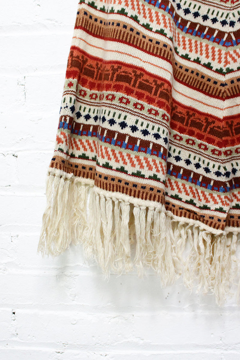 Cabin Collage Poncho