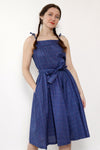 Ditsy Floral Flared Pocket Dress M