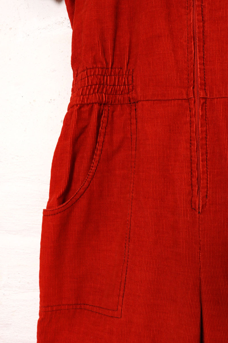 Brick Corduroy Jumpsuit S/M