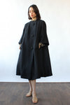 Voluminous Black Swing Jacket XS-M