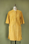 Sixties Suede Crop Sleeve Coat S/M