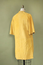 Sixties Suede Crop Sleeve Coat S/M