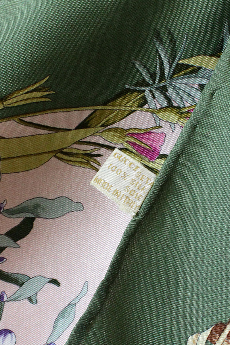 Gucci Forest Forage Silk Scarf