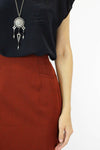 Iceberg Cabarnet Pencil Skirt S/M