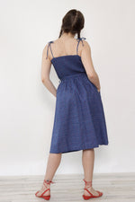 Ditsy Floral Flared Pocket Dress M