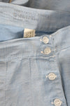 Chambray Pleat 1940s Shorts L
