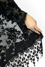 Burnout Velvet Kimono Jacket